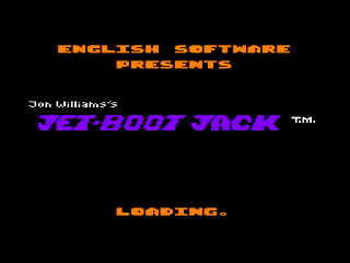 Jet-Boot Jack title screen for Amstrad CPC